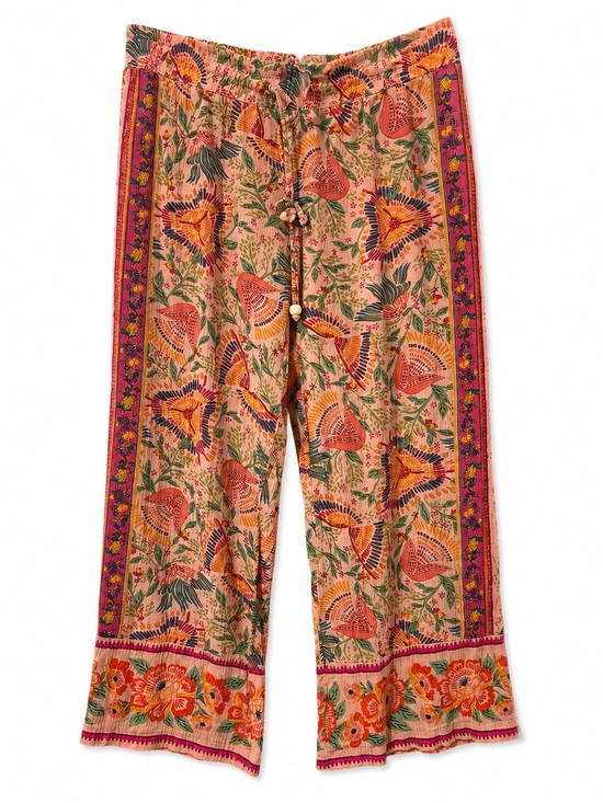 Cynthia Rowley Pants - Cynthia Rowley Floral Palazzo Pants Large Boho Wide Leg Beach Vacation Lounge